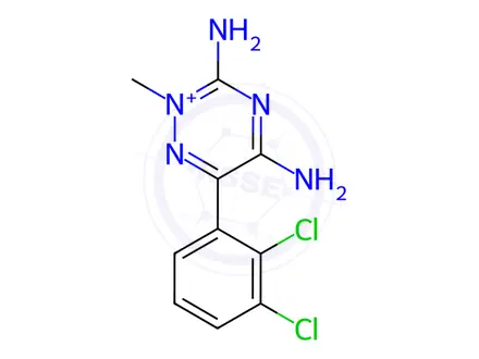 Chemical structure of 2-Methyllamotrigine