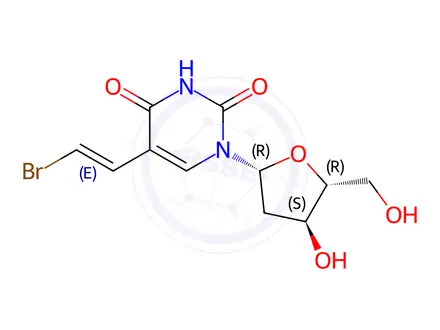Chemical structure of Brivudine