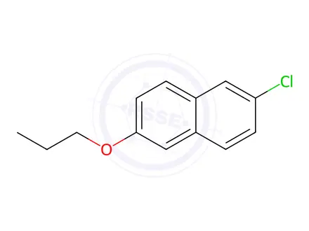 Chemical structure of Naphthalene, 2-chloro-6-propoxy-