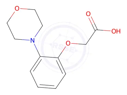 Chemical structure of 2-(2-Morpholinophenoxy)acetic acid