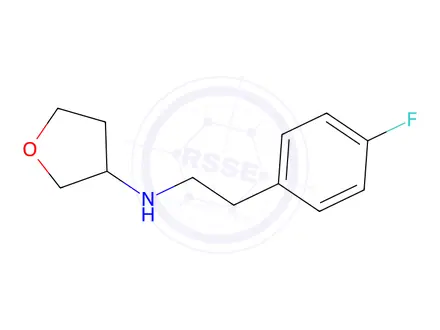 Chemical structure of n-[2-(4-fluorophenyl)ethyl]oxolan-3-amine