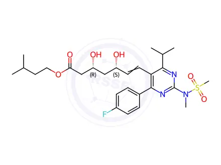 Chemical structure of Rosuvastatin Isopentyl Ester