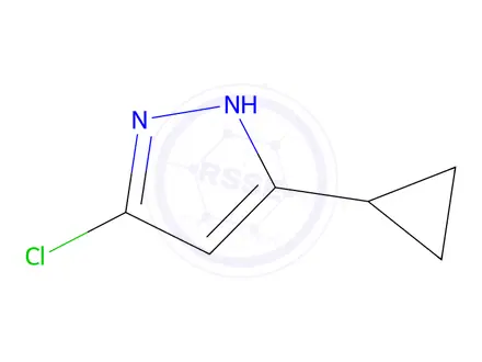 Chemical structure of 5-Chloro-3-cyclopropylpyrazole