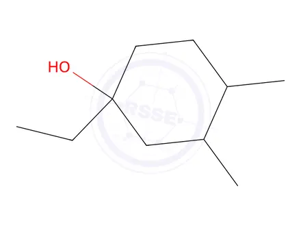 Chemical structure of 1-Ethyl-3,4-dimethylcyclohexan-1-ol