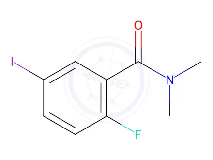 Chemical structure of 2-Fluoro-5-iodo-N,N-dimethylbenzamide, 97%