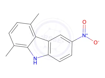 Chemical structure of 1,4-Dimethyl-6-nitro-9H-carbazole