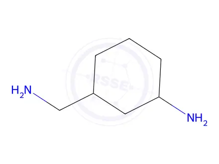 Chemical structure of 3-(aminomethyl)cyclohexan-1-amine