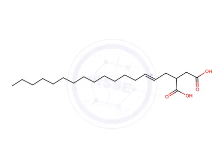 Chemical structure of 2-[(2E)-Hexadec-2-en-1-yl]butanedioic acid