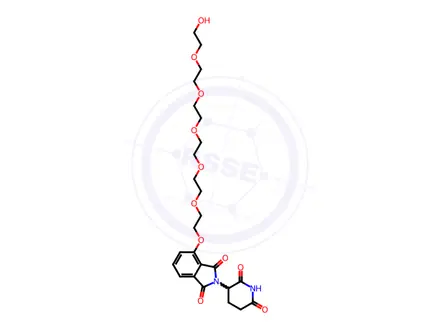 Chemical structure of Thalidomide-O-PEG6-OH
