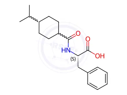 Chemical structure of Nateglinide EP Impurity B (Nateglinide USP Related Compound B, ent-Nateglinide)