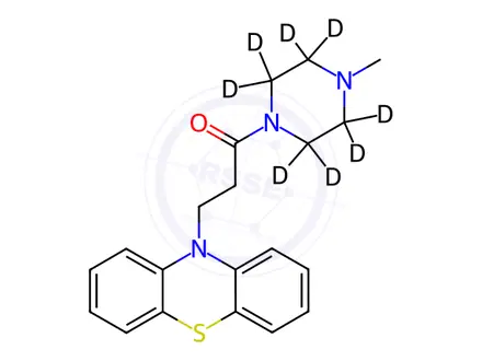 Chemical structure of 1’-Oxo Perazine-d8