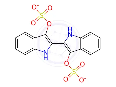 Chemical structure of INDIGOSOL O, DISODIUM SALT