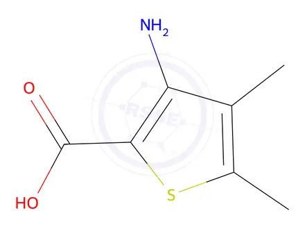 Chemical structure of 3-Amino-4,5-dimethylthiophene-2-carboxylic acid