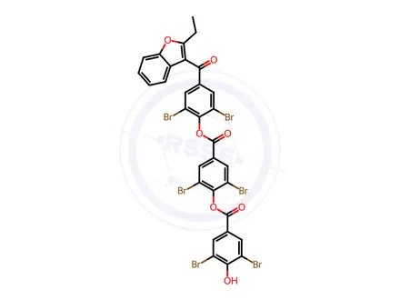 Chemical structure of Benzbromarone Impurity 6