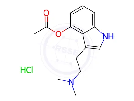 Chemical structure of 4-acetoxy DMT hydrochloride