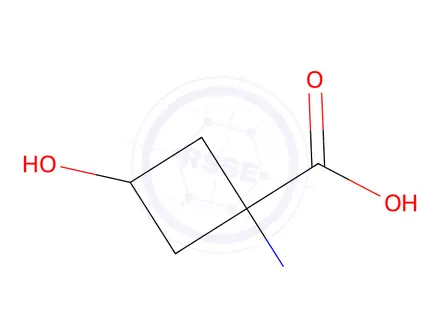 Chemical structure of (1r,3r)-1-amino-3-hydroxycyclobutane-1-carboxylic acid