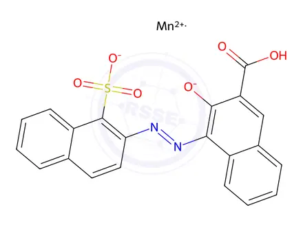 Chemical structure of [3-hydroxy-4-[(1-sulpho-2-naphthyl)azo]-2-naphthoato(2-)]manganese