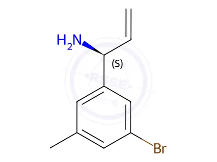 Chemical structure of (1S)-1-(3-BROMO-5-METHYLPHENYL)PROP-2-ENYLAMINE