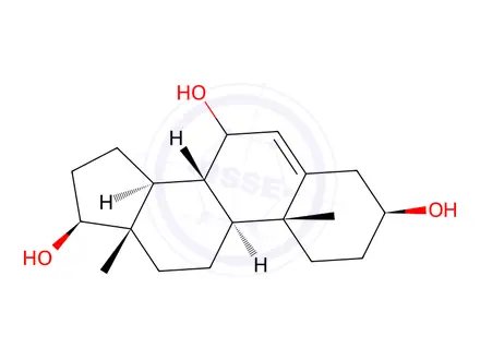 Chemical structure of 5-ANDROSTEN-3β-, 7α, 17β-TRIOL
