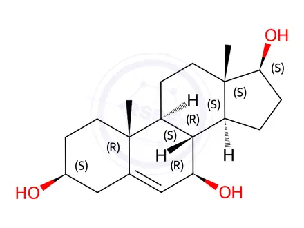 Chemical structure of Androstenetriol
