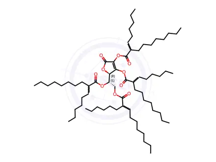 Chemical structure of Ascorbyl Tetraisopalmitate