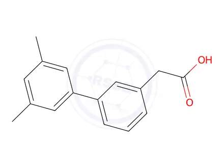 Chemical structure of 3-(3,5-Dimethylphenyl)phenylacetic acid