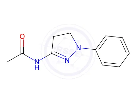 Chemical structure of N-(1-Phenyl-4,5-dihydro-1H-pyrazol-3-yl)acetamide