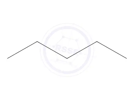 Chemical structure of n-Pentane