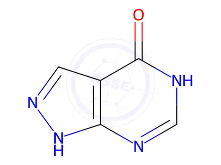 Chemical structure of Allopurinol