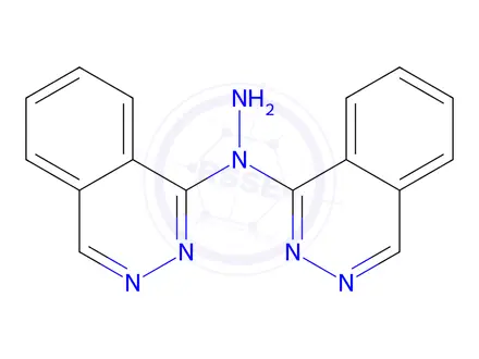 Chemical structure of 1,1'-(hydrazine-1,1-diyl)diphthalazine