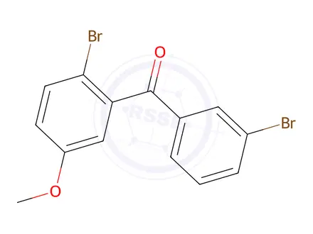 Chemical structure of (2-Bromo-5-methoxyphenyl)(3-bromophenyl)methanone