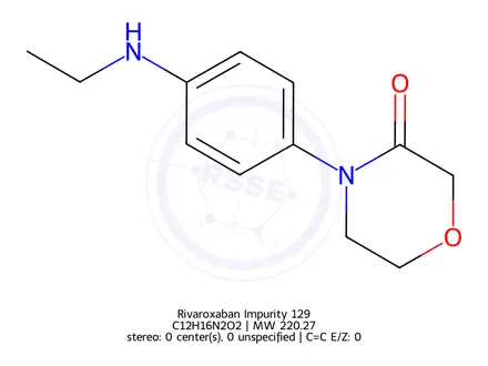 Chemical structure of Rivaroxaban Impurity 129