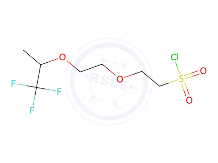 Chemical structure of 2-(2-((1,1,1-Trifluoropropan-2-yl)oxy)ethoxy)ethane-1-sulfonyl chloride