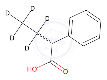 Chemical structure of 2-Phenylbutyric Acid-d5