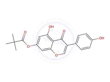 Chemical structure of 7-O-Pivaloyl-genistein