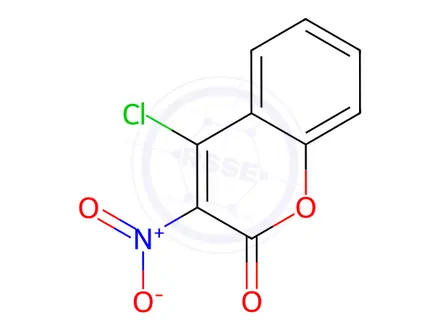 Chemical structure of 4-Chloro-3-nitrocoumarin