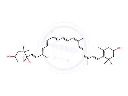 Chemical structure of Antheraxanthin
