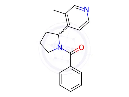 Chemical structure of (2-(3-Methylpyridin-4-yl)pyrrolidin-1-yl)(phenyl)methanone