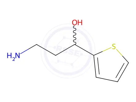 Chemical structure of 3-Amino-1-(thiophen-2-yl)propan-1-ol