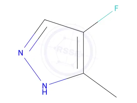 Chemical structure of 4-Fluoro-3-methyl-1H-pyrazole