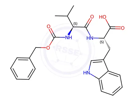 Chemical structure of Z-Val-Trp-OH