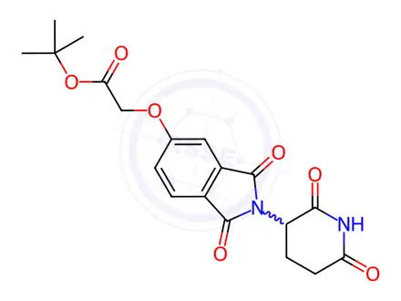 Chemical structure of Thalidomide-5-O-CH2-COO(t-Bu)