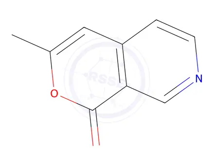 Chemical structure of 3-methyl-1H-pyrano[3,4-c]pyridin-1-one