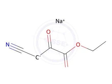Chemical structure of 3-Cyano-2-oxo-propionic acid ethyl ester sodium salt