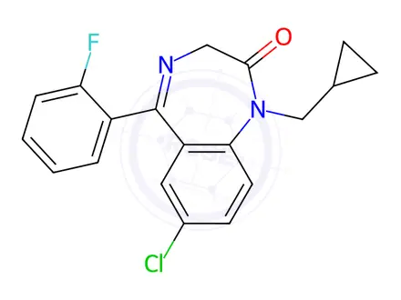 Chemical structure of Flutoprazepam