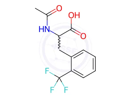 Chemical structure of Phenylalanine, N-acetyl-2-(trifluoromethyl)-