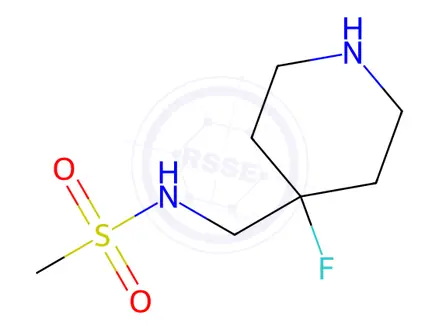 Chemical structure of N-[(4-fluoro-4-piperidyl)methyl]methanesulfonamide