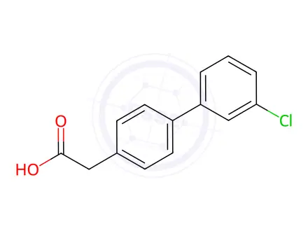 Chemical structure of [4-(3-Chlorophenyl)phenyl]acetic acid