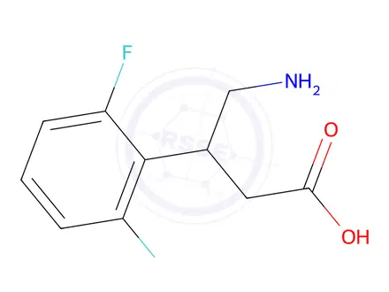 Chemical structure of 4-Amino-3-(2,6-difluorophenyl)butanoic acid
