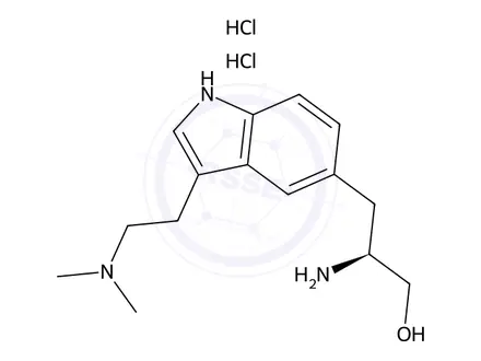 Chemical structure of Decarbonyl ZolMitriptan Dihydrochloride